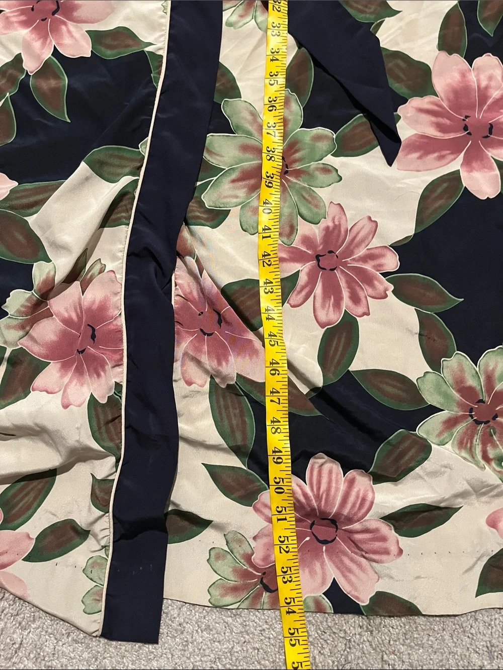 Vintage Christian Dior Loungewear Floral Allover Design Belted Robe Feminine